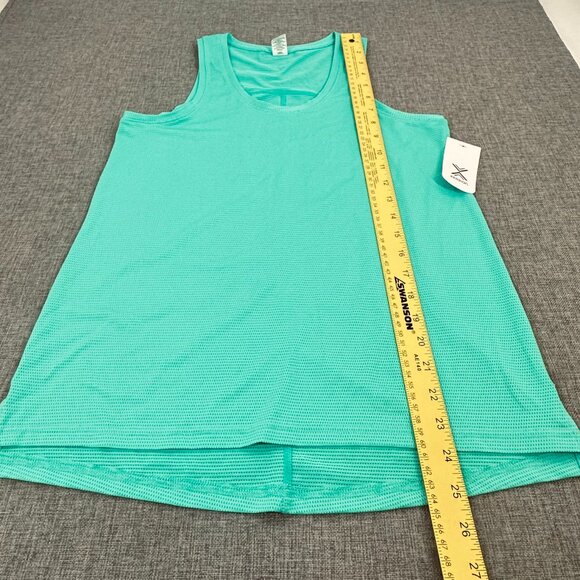 NEW Xersion Athletic Tank Top Small Adriatic Aqua/ Green Quick Dri Stretch $32 - Picture 3 of 11